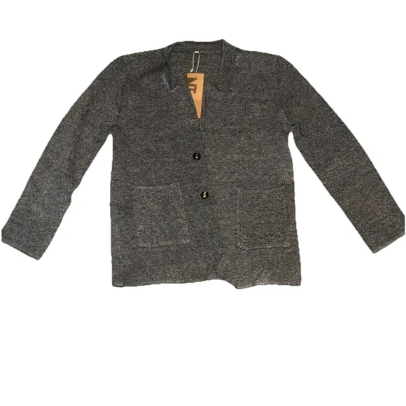 Women's Nitagut Gray Knit Blazer Size Small - Picture 1 of 7